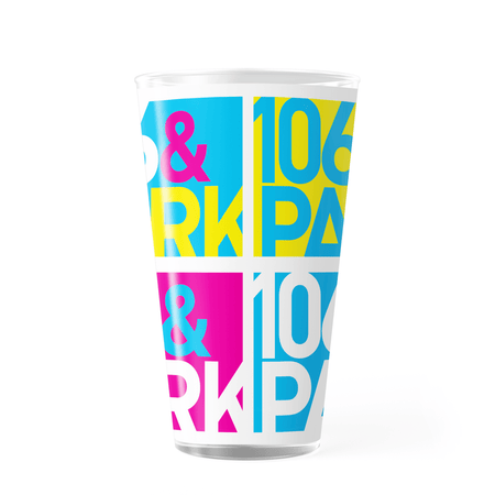 106 & Park Square Logo 17 oz Pint Glass - Paramount Shop