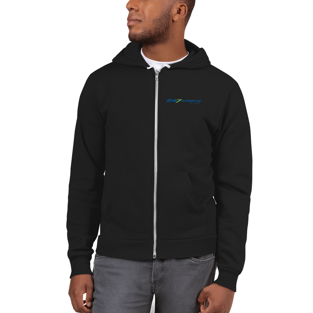 247 Sports Primary Logo Zip Up Hooded Sweeatshirt Paramount Shop