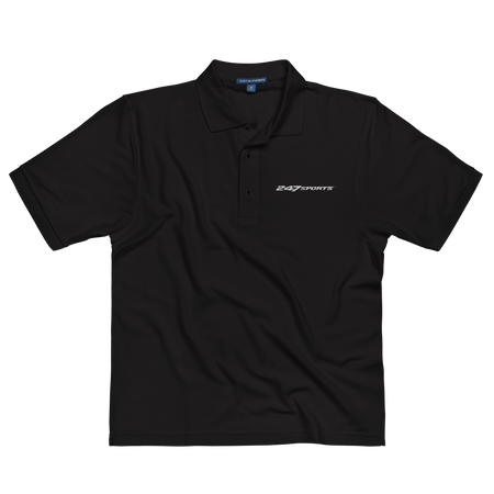 247 Sports White Logo Premium Polo Shirt - Paramount Shop