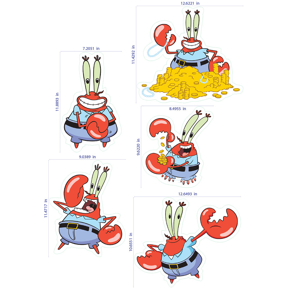 Spongebob Squarepants Mr. Krabs Wandtattoos