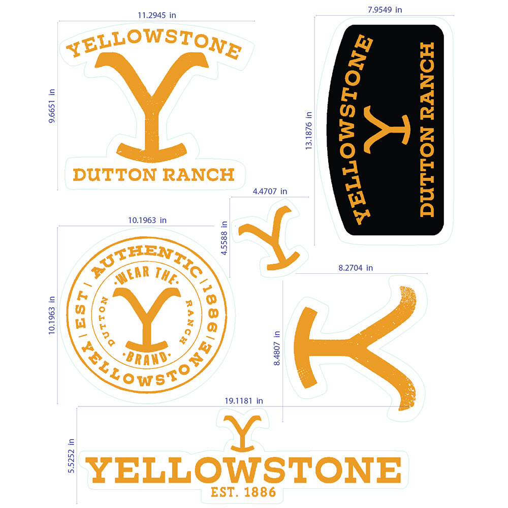 Yellowstone Logo Wandabziehbilder