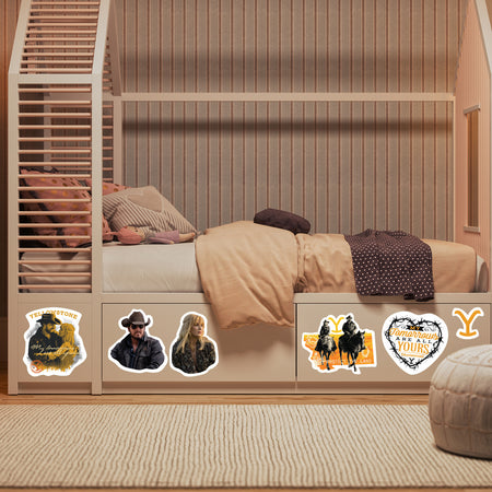 Yellowstone Rip y Beth Wall Pegatinas