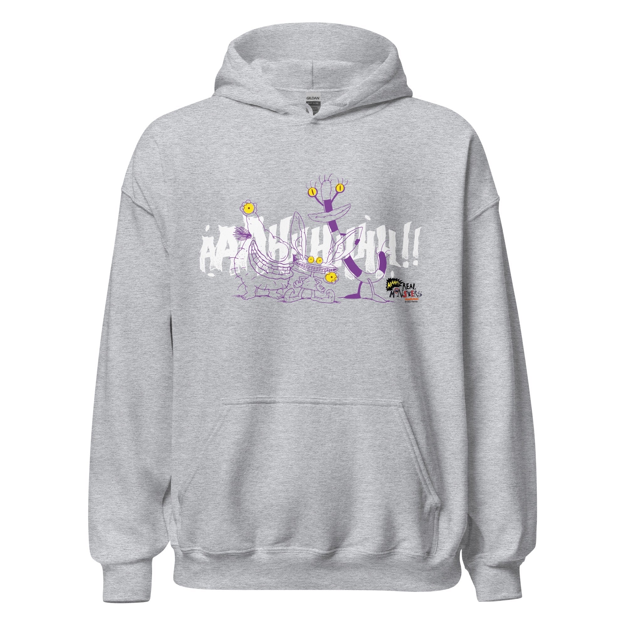 ahh real monsters hoodie Aaahh!!! Real Monsters Cast Hooded Sweatshirt Grey / 5XL
