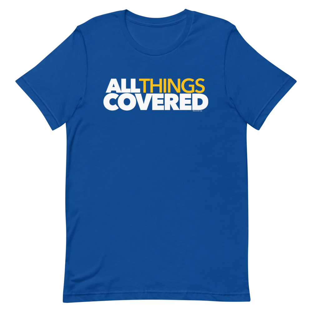 All Things Covered Podcast White Logo Adult Short Sleeve T - Shirt - Paramount Shop