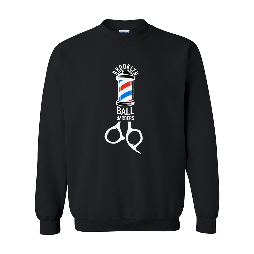 As Seen On Comedy Central Ball Barbers Logo Fleece Crewneck Sweatshirt