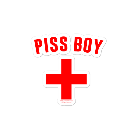 As Seen On Comedy Central Piss Boy Die Cut Sticker - Paramount Shop