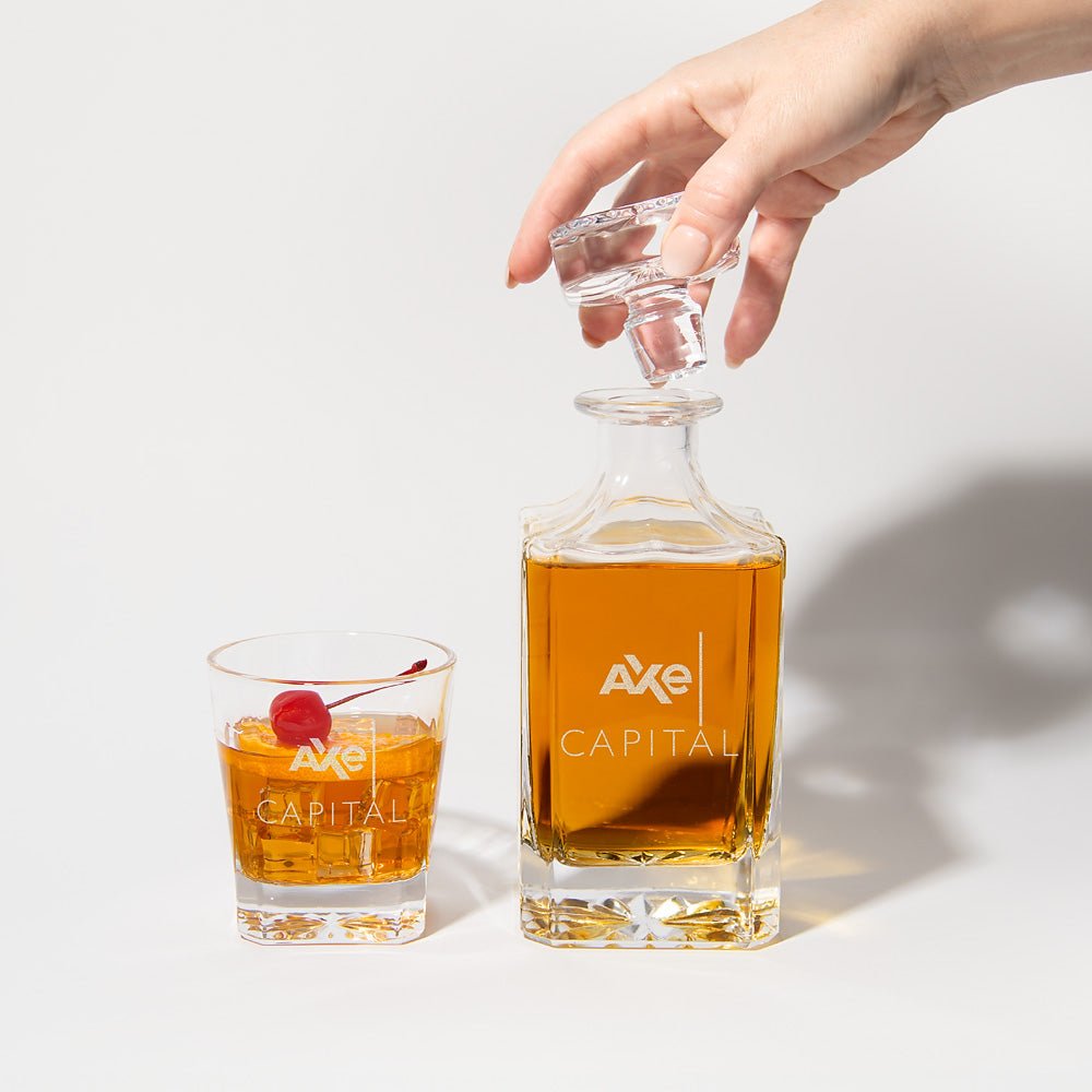Billions Axe Capital Logo Decanter Set - Paramount Shop