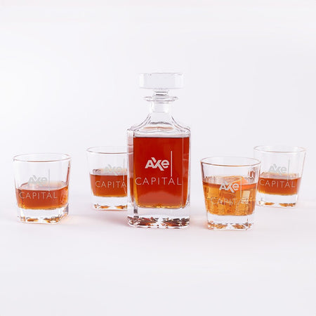 Billions Axe Capital Logo Decanter Set - Paramount Shop