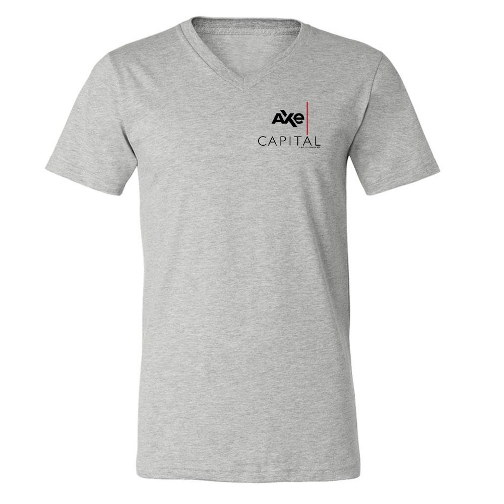 Billions Axe Capital Stacked Logo Adult V - Neck T - Shirt - Paramount Shop