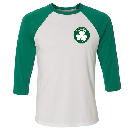 City on a Hill Shamrock Townie 3/4 Sleeve Baseball T - Shirt - Paramount Shop