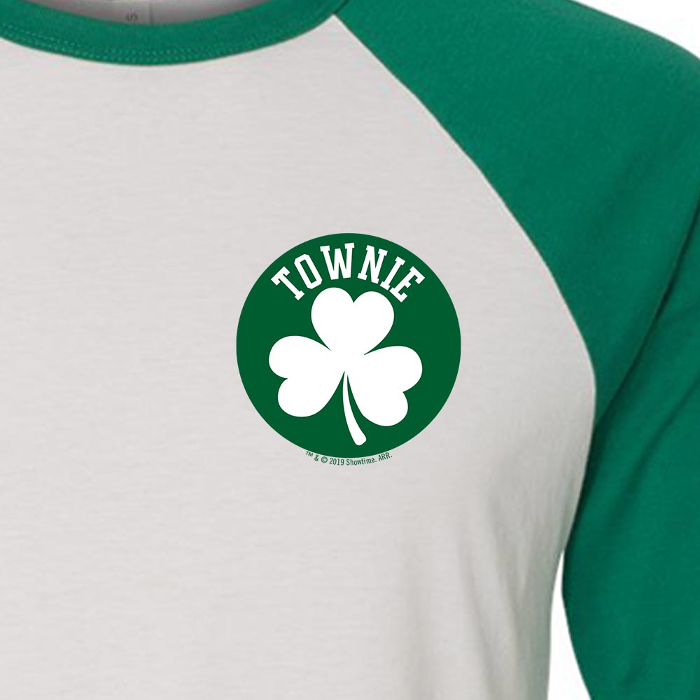 City on a Hill Shamrock Townie 3/4 Sleeve Baseball T - Shirt - Paramount Shop