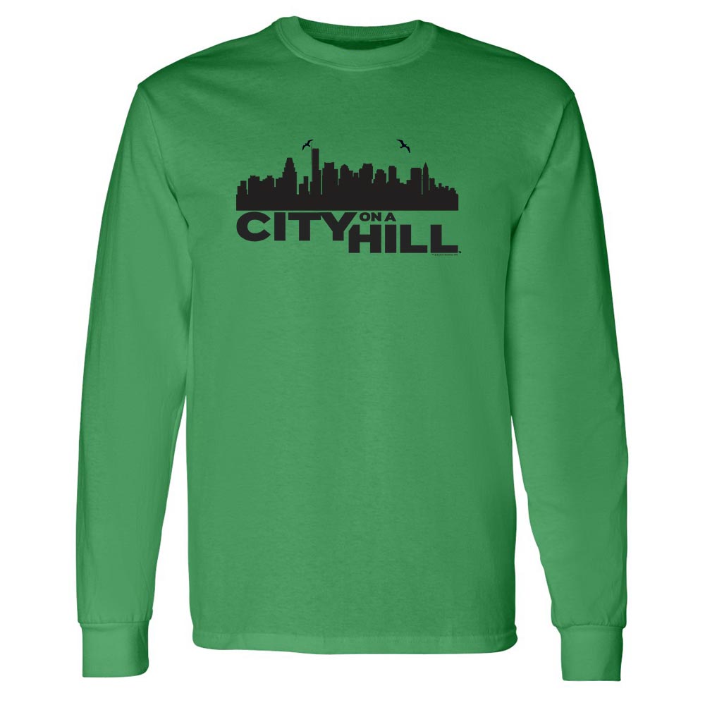 City on a Hill Skyline Adult Long Sleeve T - Shirt - Paramount Shop