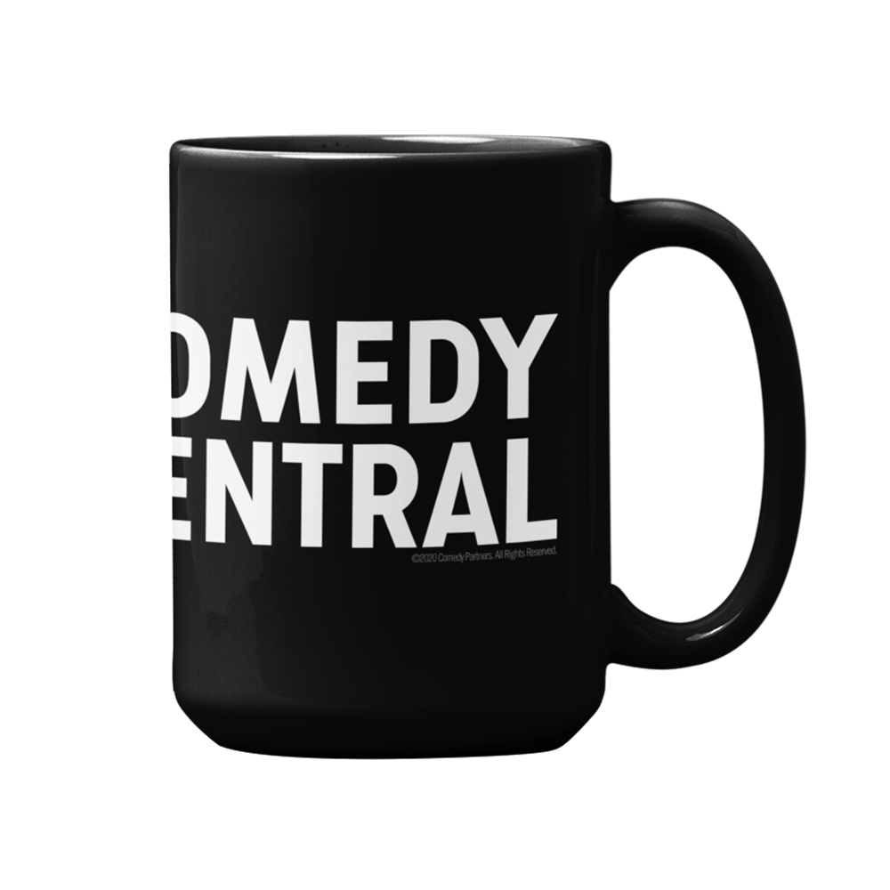 Comedy Central Logo Full Wrap Black Mug - Paramount Shop
