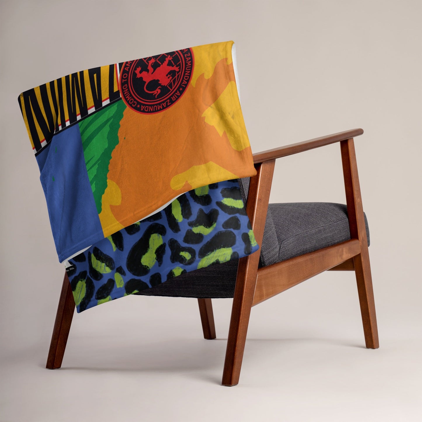 Coming To America Grey Sherpa Blanket - Paramount Shop