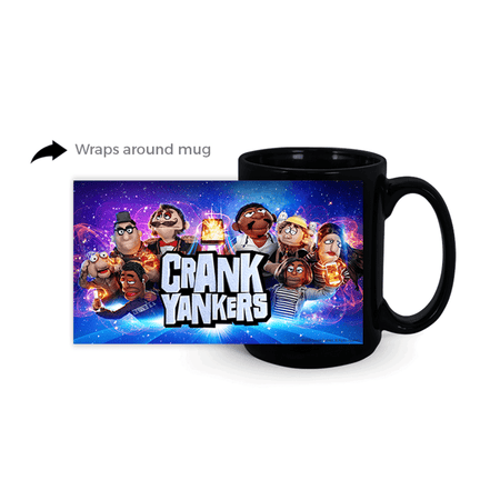 Crank Yankers Key Art Full Wrap Black Mug - Paramount Shop