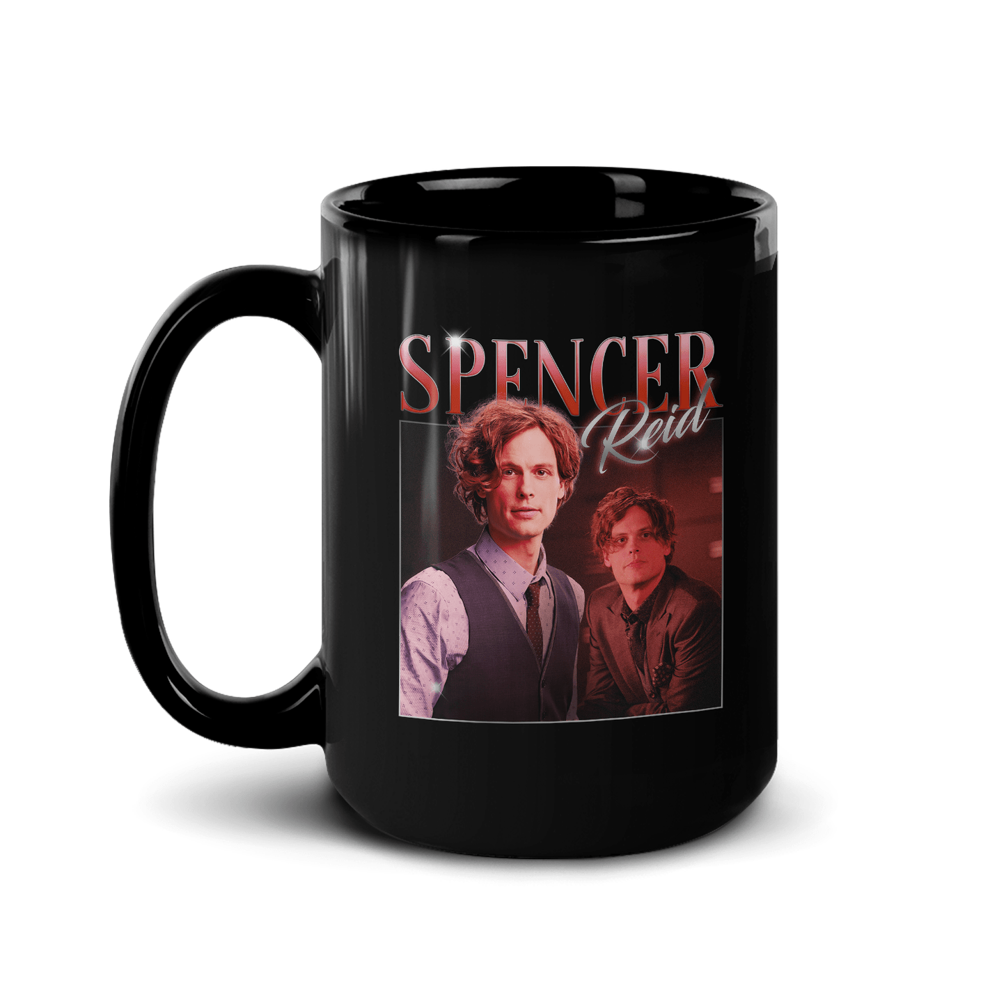 Criminal Minds 80's Spencer Reid Black Mug - Paramount Shop