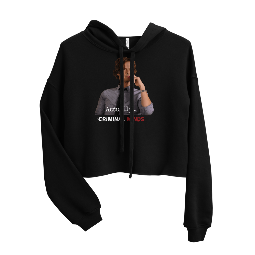 Criminal Minds Spencer Reid Women's Fleece Crop Hooded