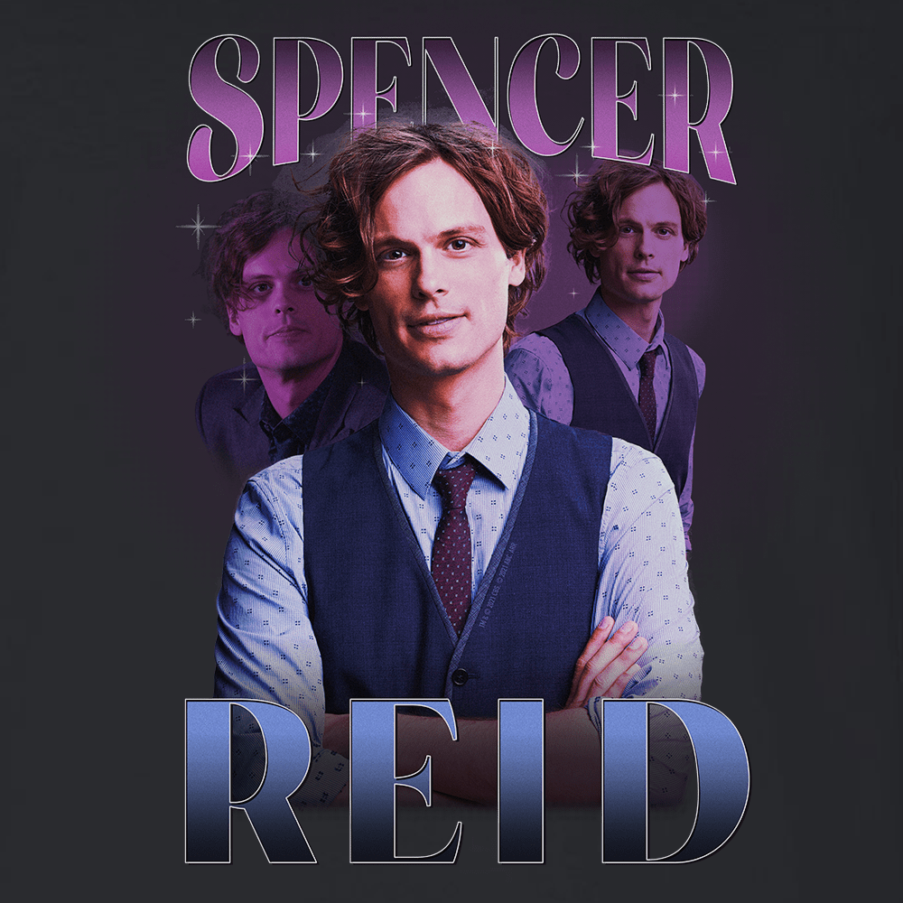 Criminal Minds Spencer Reid Heart Throb Adult Long Sleeve T - Shirt - Paramount Shop