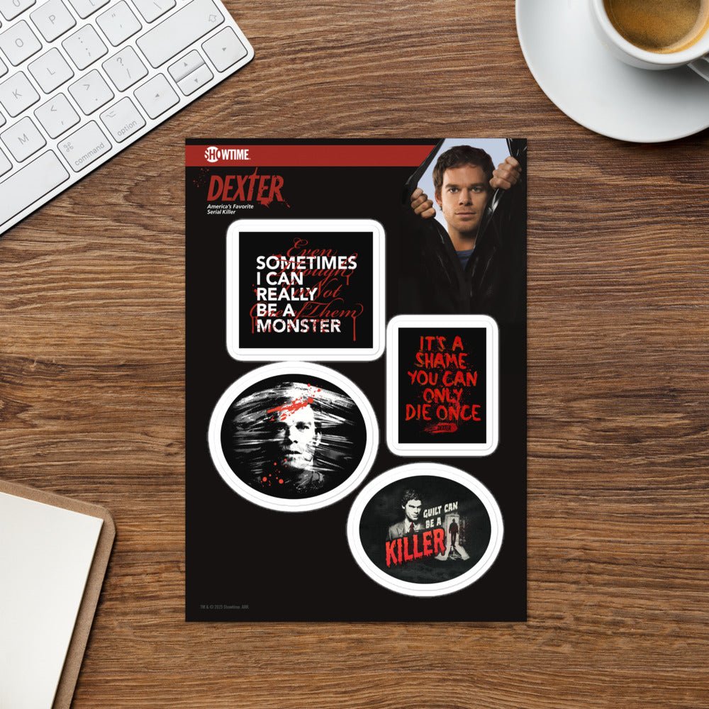 Dexter Sayings Sticker Sheet - Paramount Shop