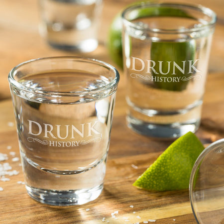 Drunk History Logo Shot Glass - Paramount Shop