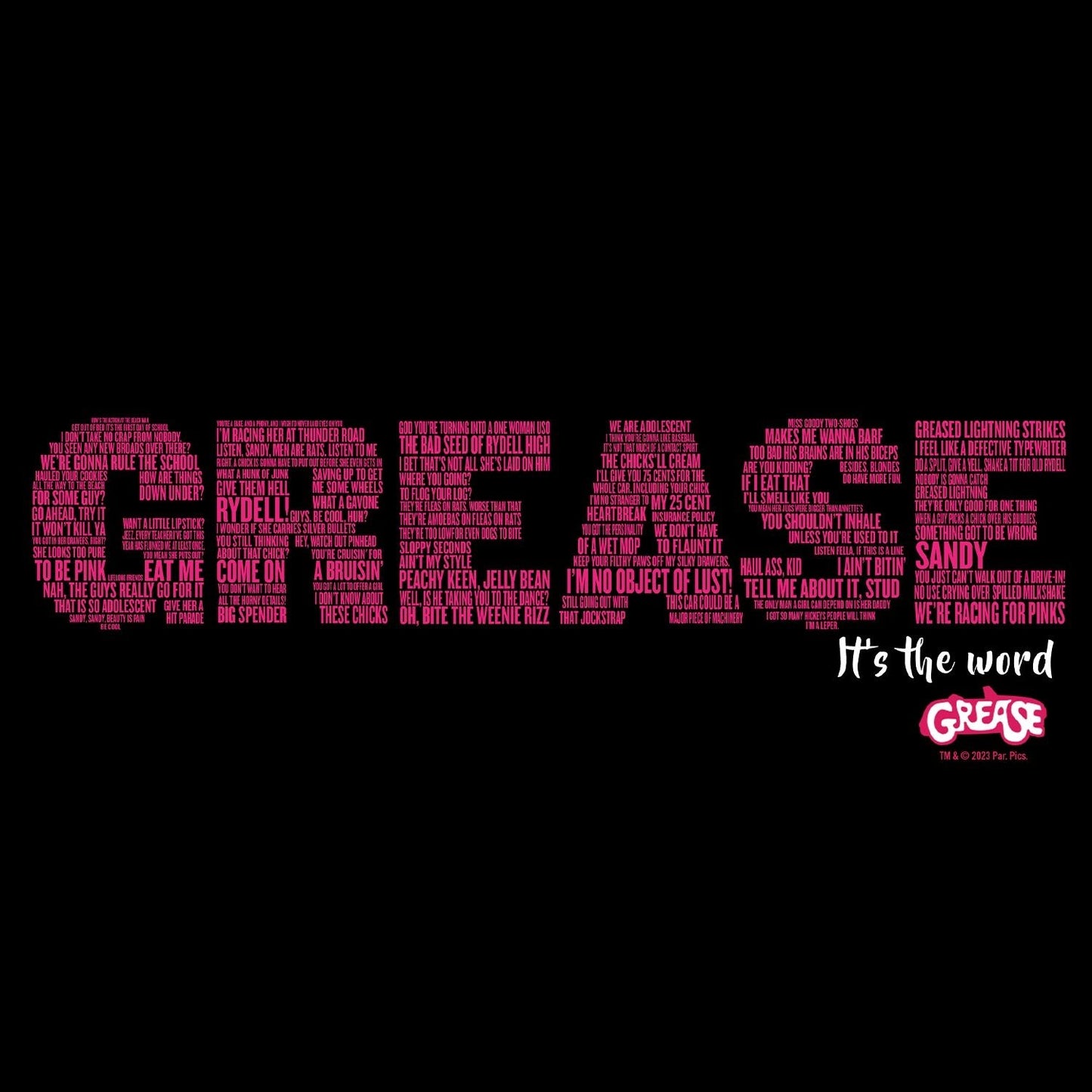 Grease Is The Word Black Mug - Paramount Shop