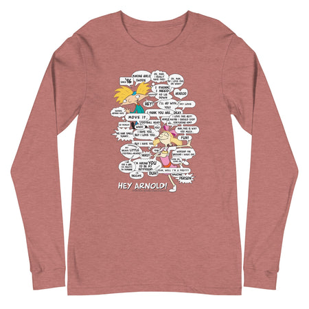 Hey Arnold! Comic Unisex Long Sleeve T - Shirt - Paramount Shop
