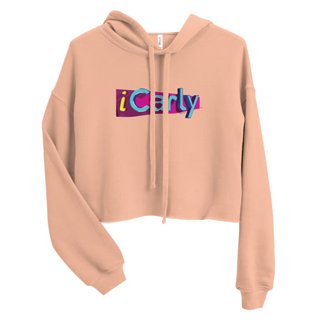 iCarly Logo Women's Fleece Crop Hooded Sweatshirt - Paramount Shop