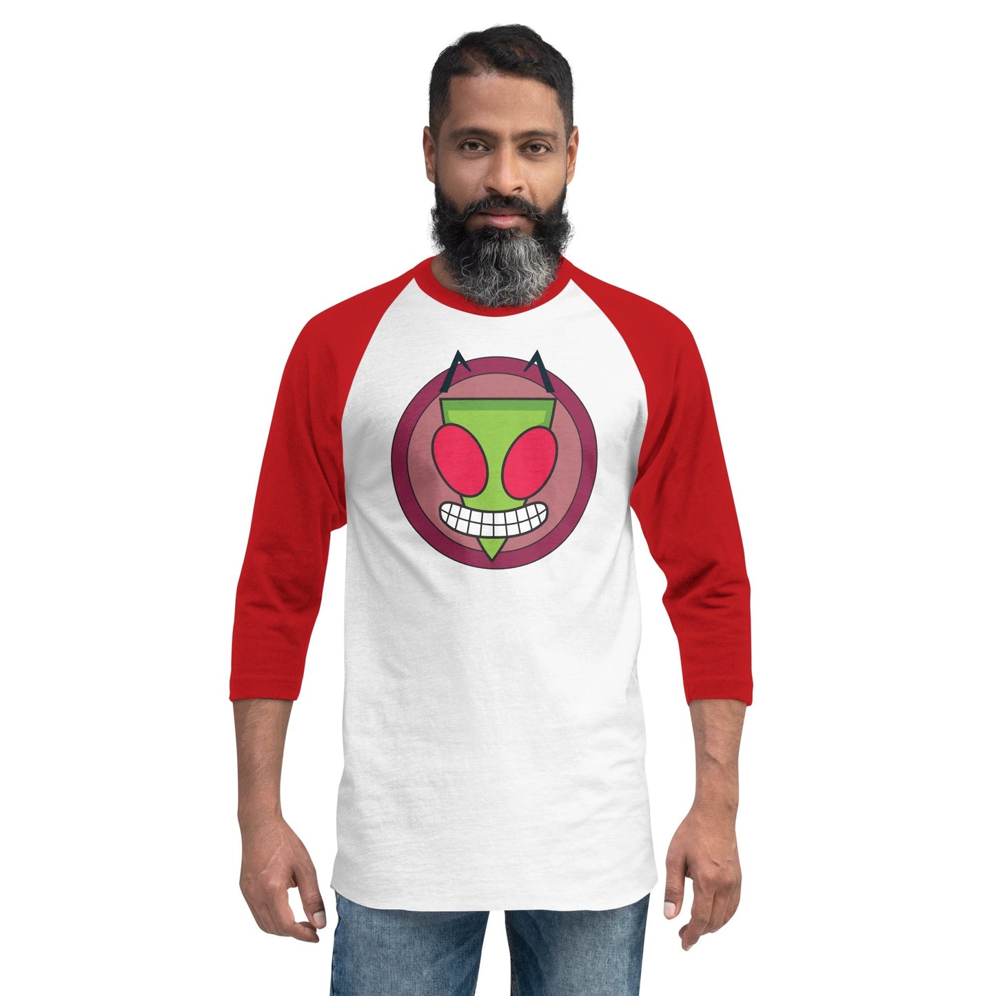 Invader Zim Doom 3/4 Sleeve Raglan Shirt - Paramount Shop