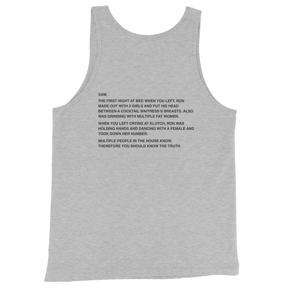 Jersey Shore Family Vacation Sam Note Tank Top - Paramount Shop