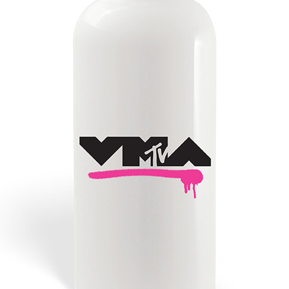 MTV Logo Moon Person Stencil 20 oz Screw Top Water Bottle with Straw - Paramount Shop
