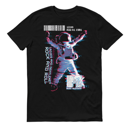 MTV VMAs Rock And Roll Moonman Adult Short Sleeve T - Shirt - Paramount Shop
