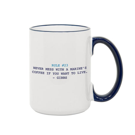 NCIS Gibbs Rules Two - Tone 15 oz Mug - Paramount Shop
