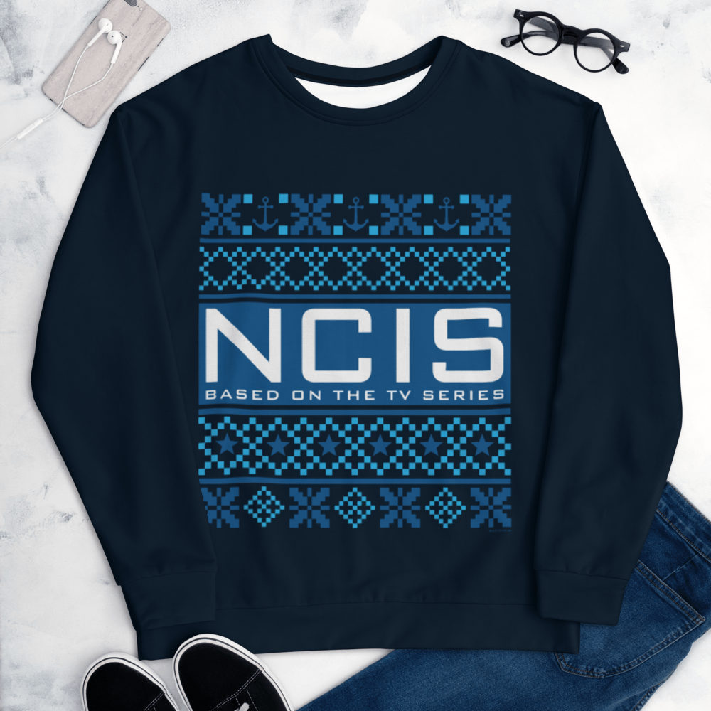 NCIS Feiertag Erwachsene Sweatshirt mit All Over Druck