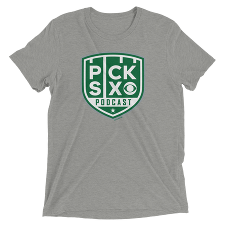 Pick Six Podcast Logo Unisex Tri - Blend T - Shirt - Paramount Shop