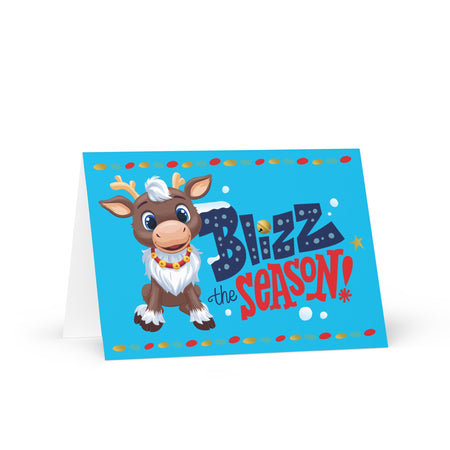 Reindeer in Here Blizz the Season Holiday Card - Paramount Shop