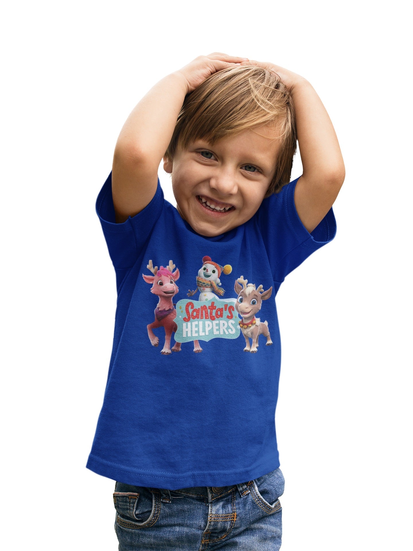 Reindeer in Here Santa's Helpers Kids T - Shirt - Paramount Shop