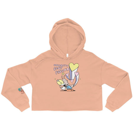Rocko's Modern Life Wallaby's Best Friend Women's Crop Hooded Sweatshirt - Paramount Shop
