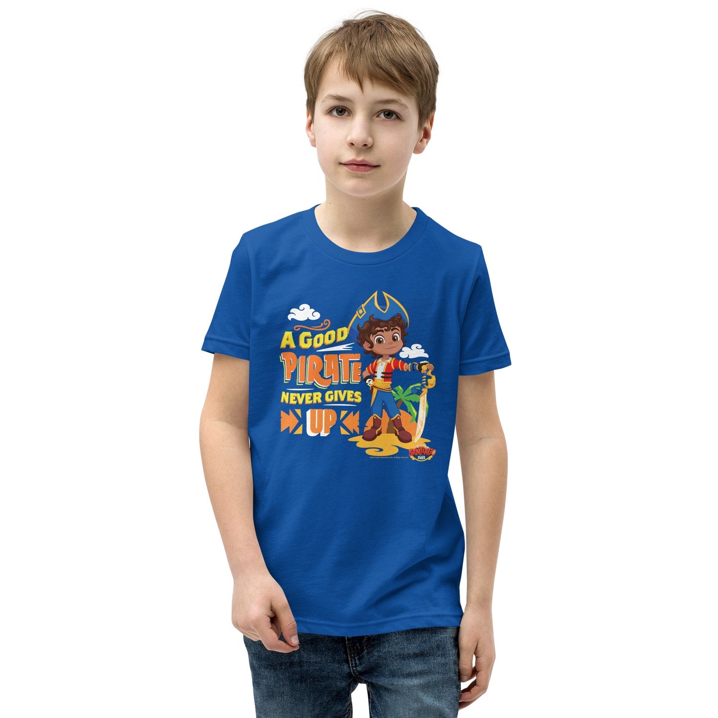 Santiago of the Seas A Good Pirate Never Gives Up Kids Premium T - Shirt - Paramount Shop