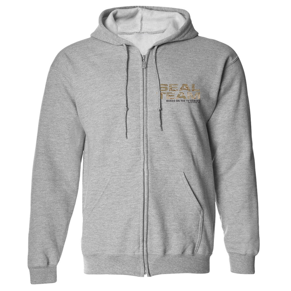 SEAL Team Camoflauge Logo Fleece Zip - Up Hooded Sweatshirt - Paramount Shop