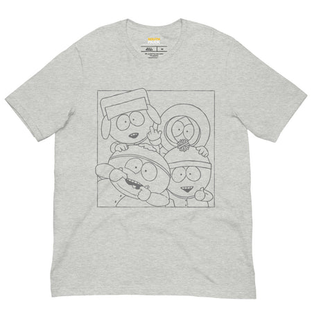 South Park Boys Outline Unisex T-Shirt - Paramount Shop