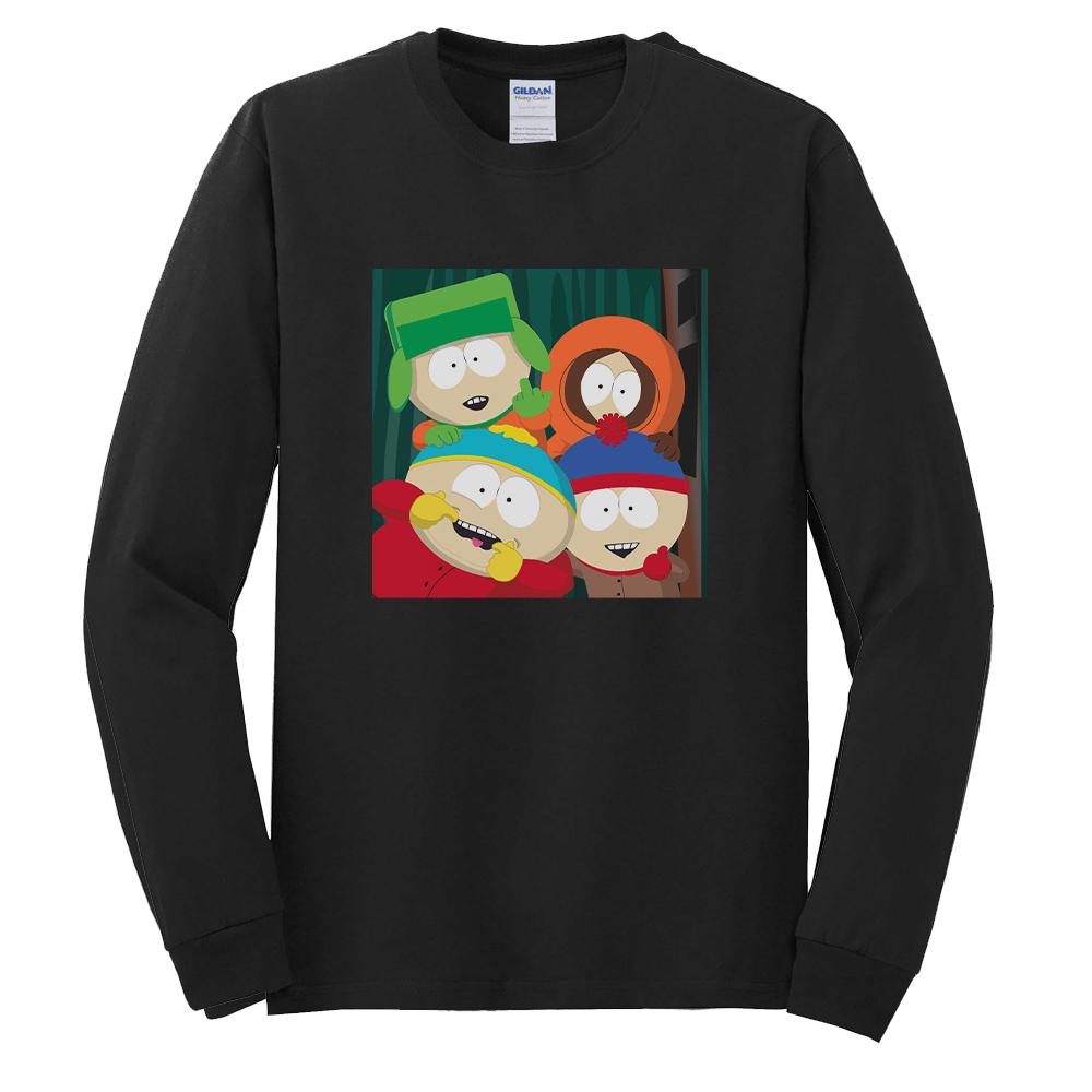 south park card sleeves Vintage 90s South Park ‘Serve and Neglect’ Tee Size L