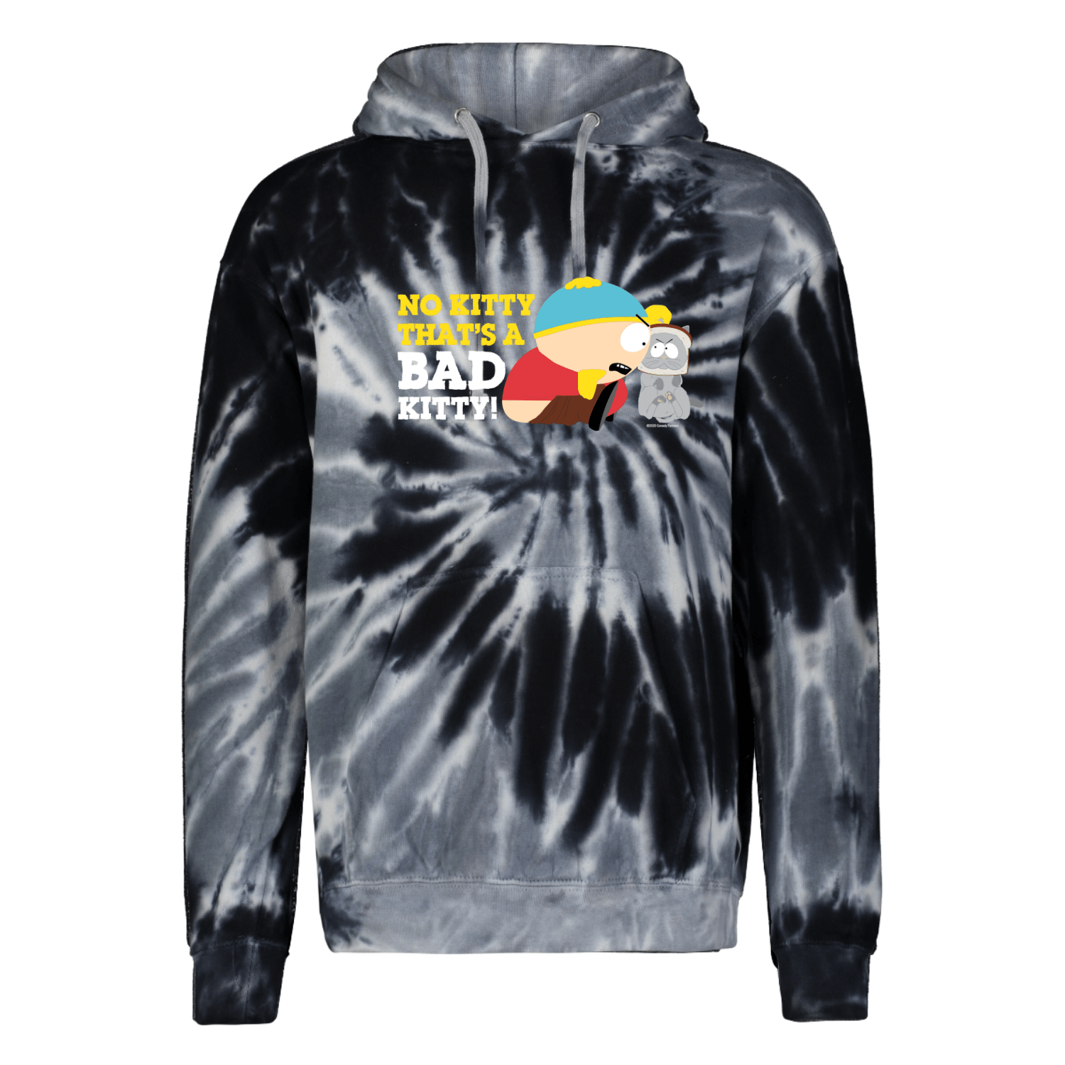 South Park Cartman Bad Kitty Tie Dye Hooded Sweatshirt Paramount Shop