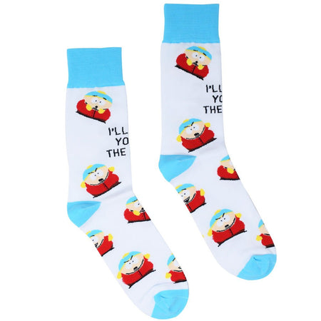 South Park Cartman Kick You in the Nuts Socks - Paramount Shop