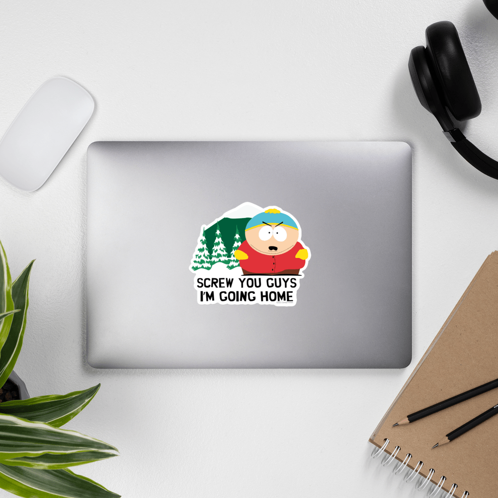 South Park Cartman Screw Your Guys Die Cut Sticker - Paramount Shop