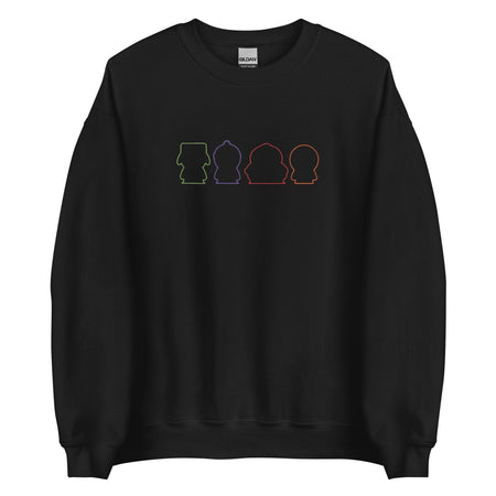 South Park Embroidered Boys Silhouettes Crewneck - Paramount Shop