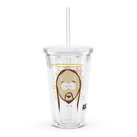 South Park Jesus 1 Counselor Clear Plastic Tumbler - Paramount Shop