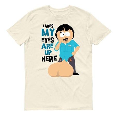 South Park Randy Eyes Up Here Adult Short Sleeve T - Shirt - Paramount Shop