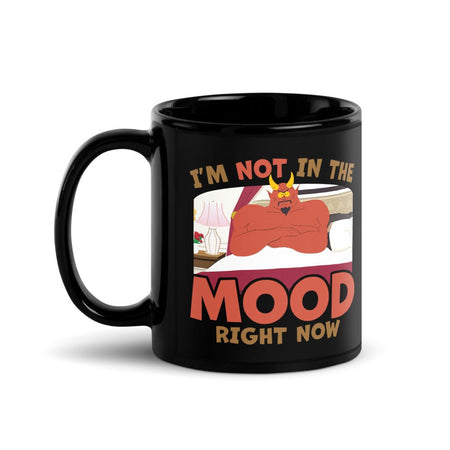 South Park Satan I'm Not In The Mood Black Glossy Mug - Paramount Shop