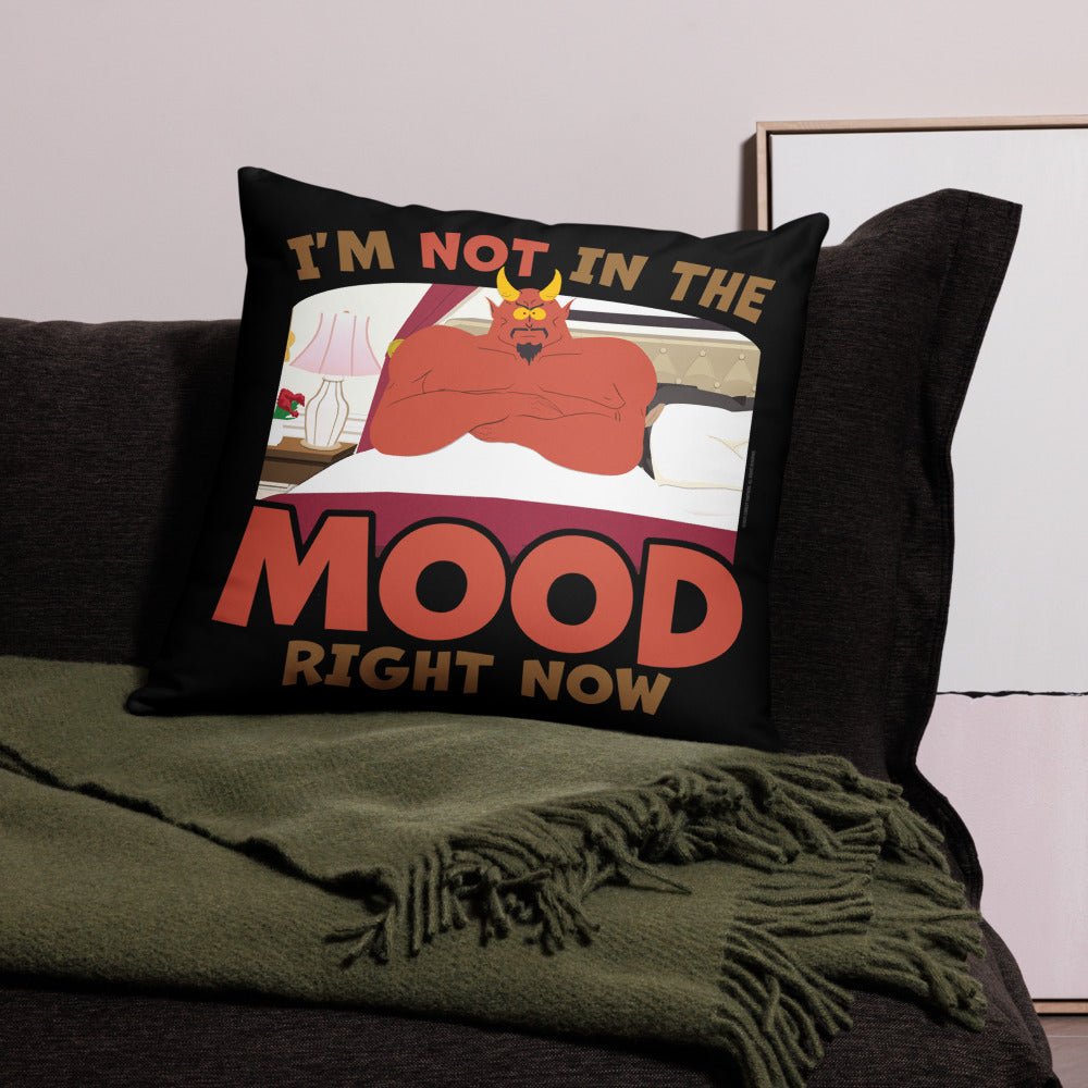 South Park Satan I'm Not In The Mood Throw Pillow - Paramount Shop
