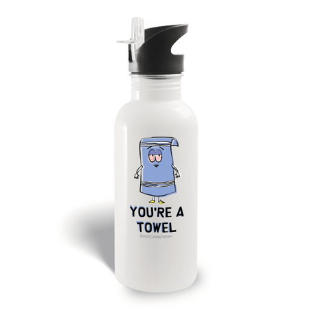 South Park Towelie 20 oz Screw Top Water Bottle with Straw - Paramount Shop